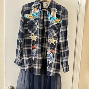 Flannel Tile dress